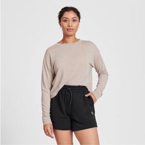 New Allbirds R&R Women’s Athletic Sweat Shorts Natural Black Size XXXL